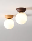 Japanische Deckenleuchte mit Holzoptik | Hikari Deckenlampe