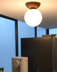 Japanische Deckenleuchte mit Holzoptik | Hikari Deckenlampe