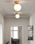 Japanische Deckenleuchte mit Holzoptik | Hikari Deckenlampe