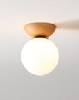 Japanische Deckenleuchte mit Holzoptik | Hikari Deckenlampe