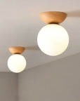 Japanische Deckenleuchte mit Holzoptik | Hikari Deckenlampe