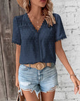 Variant image for Damen Bluse Weiß Größe M Baumwollmischung Elegante Bluse für Festliche Anlässe-5