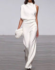 Variant image for Damen Jumpsuit Schwarz Größe M Polyester Eleganter Overall für jeden Anlass-1