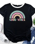 Variant image for Damen T-Shirt Regenbogen Patchwork Größe 2XL Baumwolle-16