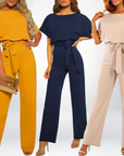 Damen Jumpsuit Blau Größe M Elegant Luftig Overall für Sommer-2