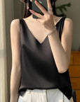 Variant image for Damen Seiden Top Schwarz Größe M Festliche Oberteile-7