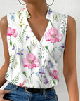 Variant image for Damen Top Weiß Größe M Baumwolle Ärmellos Festlich Elegantes Oberteil-1