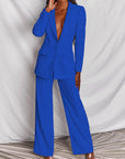 Variant image for Damen Anzug Schwarz Größe M Polyester Blazer und Hose Set für Eleganz-37