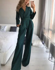 Variant image for Damen Jumpsuit Schwarz Größe M Elastisch - Eleganter Overall für Sommer und Freizeit-15