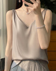 Variant image for Damen Seiden Top Schwarz Größe M Festliche Oberteile-43