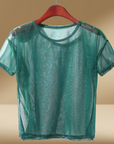 Variant image for Damenbluse Schwarz Größe M Transparentes Material für Elegante Anlässe-5