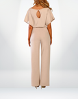 Damen Jumpsuit Blau Größe M Elegant Luftig Overall für Sommer-6