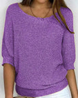 Variant image for Damenpullover Gelb Größe M Baumwolle Warm und Weich mit Schmetterlingsärmeln-19
