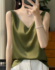Variant image for Damen Seiden Top Schwarz Größe M Festliche Oberteile-1