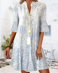 Elegantes Damen Printkleid mit Musterdetails Felinea