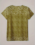 Damen Top V-Ausschnitt Beige Größe M Polyester-6