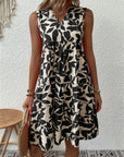 Sommerliches Damen Kleid – A-Linie mit Blumendruck