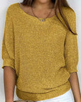 Variant image for Damenpullover Gelb Größe M Baumwolle Warm und Weich mit Schmetterlingsärmeln-25