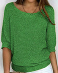 Variant image for Damenpullover Gelb Größe M Baumwolle Warm und Weich mit Schmetterlingsärmeln-13