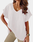 Variant image for Damen T-Shirt Khaki Größe M Baumwolle - Bequemes Oberteil für jeden Anlass-21