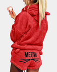 Variant image for Damen Fleece Pyjama Set Grau Größe M Ultraweich Schlafanzug-25