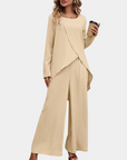 Variant image for Damen Hosenanzug Set Khaki Größe M Eleganter Hosenanzug aus Hochwertigen Materialien-1