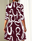 Bequemes Damenkleid mit Print für jeden Anlass Selvara