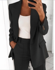 Variant image for Damen Blazer Schwarz Größe M Polyester Set für Eleganz und Komfort-8