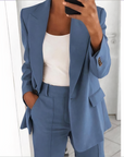 Variant image for Damen Blazer Schwarz Größe M Polyester Set für Eleganz und Komfort-43