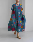 Lockeres Damen Sommerkleid mit Print – Mira
