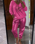 Variant image for Damen Kleidungsset Glänzend Schwarz Größe M Polyester-41