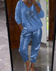 Variant image for Damen Kleidungsset Glänzend Schwarz Größe M Polyester-25