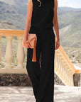 Variant image for Damen Jumpsuit Schwarz Größe M Baumwolle - Eleganter Overall für Sommer und besondere Anlässe-6