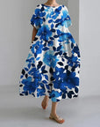 Lockeres Damen Sommerkleid mit Print – Mira