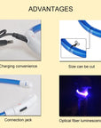 GlowGuard - Leuchtendes LED-Hundehalsband mit USB-Aufladung
