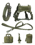 K9 Tactical Hundegeschirr mit Leine – Robustes Military-Set für Training und Kontrolle