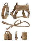 K9 Tactical Hundegeschirr mit Leine – Robustes Military-Set für Training und Kontrolle
