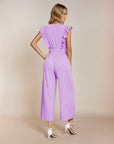 Damen Jumpsuit Lila Größe M Polyester Festlich Elegant-3