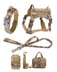 K9 Tactical Hundegeschirr mit Leine – Robustes Military-Set für Training und Kontrolle