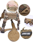 K9 Tactical Hundegeschirr mit Leine – Robustes Military-Set für Training und Kontrolle