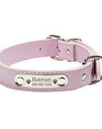 Personalisierter Hundehalsband aus PU-Leder mit Namensgravur