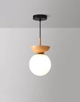 Japanische Deckenleuchte mit Holzoptik | Hikari Deckenlampe