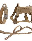 K9 Tactical Hundegeschirr mit Leine – Robustes Military-Set für Training und Kontrolle