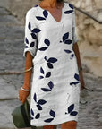 Sommerkleid mit Blätterprint für Damen Novalyn