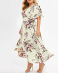 Florales Chiffon-Kleid für Frauen | Leicht & Luftig