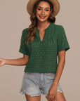 Damen Shirt Schwarz Größe M Polyester V-Ausschnitt-3
