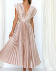 Elegantes Damenkleid mit V-Ausschnitt und Rückenfreies Design