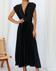 Elegantes Damenkleid mit V-Ausschnitt und Rückenfreies Design