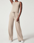 Variant image for Damen Jumpsuit Beige Größe M Baumwolle Ärmellos Elegant Sommer-13