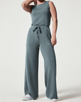 Variant image for Damen Jumpsuit Beige Größe M Baumwolle Ärmellos Elegant Sommer-1